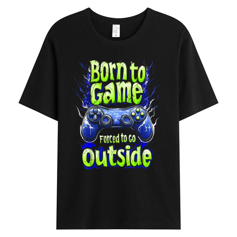 

Funny Gaming Graphic Tee For Man Video Gamer Men's Cotton Fabric Tshirt Oversize Father's Day Hot Sell Graphic T-Shirts