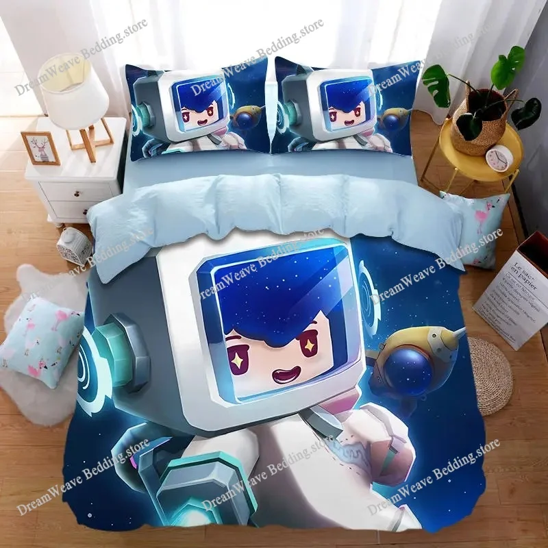 

Mini World Bedding Set Single Twin Full Queen King Size Bed Set Adult Kid Bedroom Duvet Cover Sets 3D Print Game Bed Sheet Set