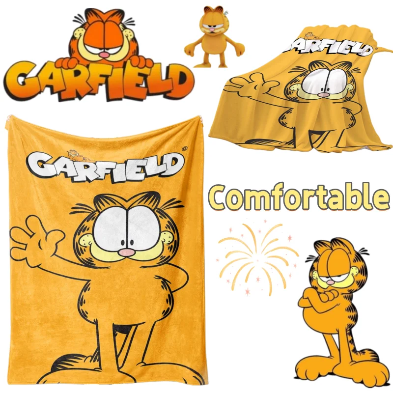 

Garfield cartoon blanket new creative style, high appearance value, fashionable, personalized, comfortable, student nap cover