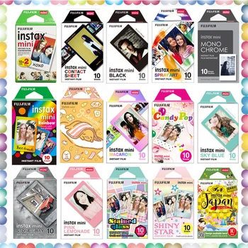 Fujifilm Instax Mini Color Film 10-50 Sheets For Fuji Instant Camera Mini 11 Mini 9 8 25 7s Camera LiPlay Mini Link 2 SP-1 SP-2