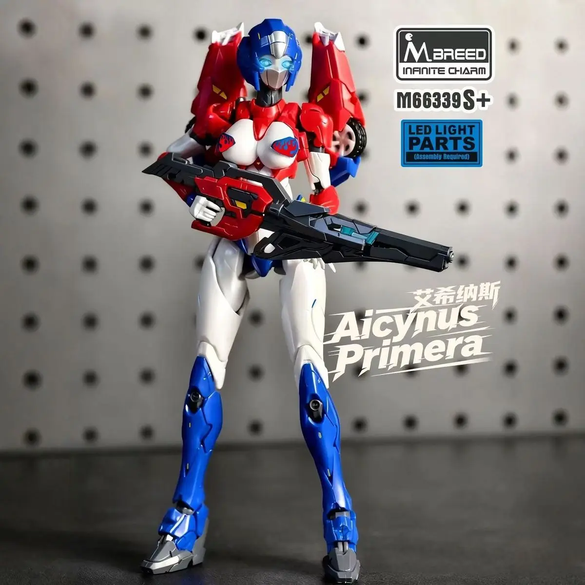 Neue Original Transformation Action-figuren Spielzeug Aicynus Primera Arcee Charming Mecha Rot Und Blau Op M66339s Montage Modell Spielzeug
