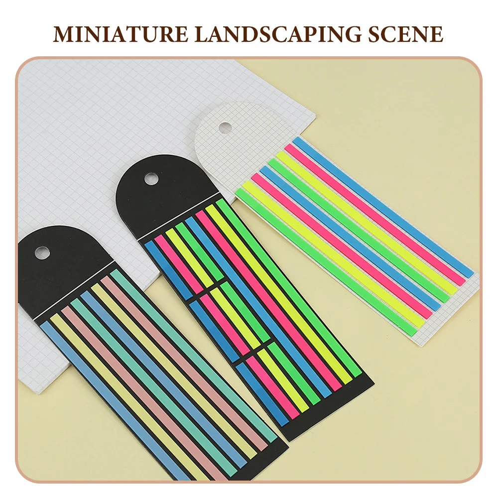 10 Sheets Colorful Transparent Highlight Strips Portable Reading Strips for Focus Study Office School Supplies Sticky Page