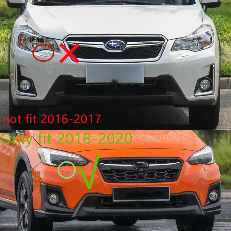 Front Bumper Headlight Headlamp Water Spray Nozzle Washer Clean Actuator Cover Cap For Subaru XV 2018 2019 2020 2021