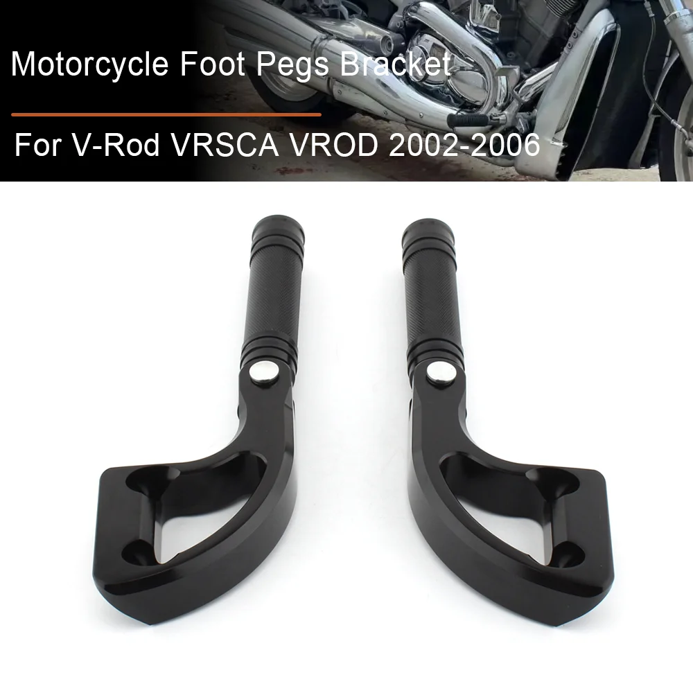 

Motorcycle Rear Passenger Foot Pedal Footrests Bracket Footpeg For Harley V-Rod V Rod VRSCA VROD 2002 2003 2004 2005 2006