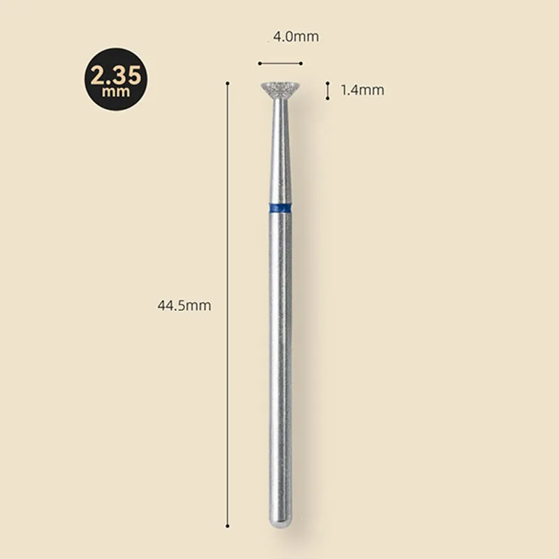 Cuticola Clean carburo Nail Drill Bit colla rimozione troppo pieno frese rotanti diamantate lima per unghie elettrica per strumenti per Pedicure