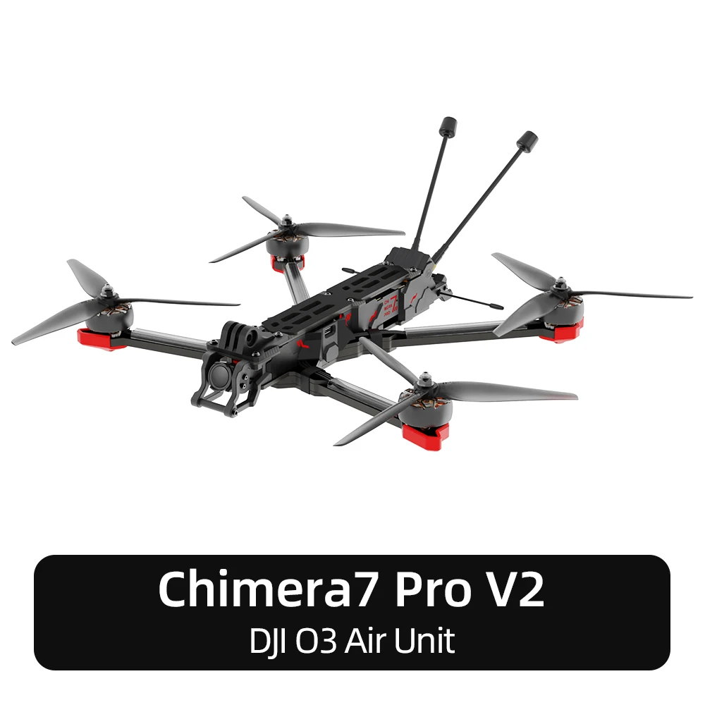 iFlight Chimera7 Pro V2 HD 7,5 pollici 6S LR BNF con stack BLITZ F7 55A/unità aerea O3/motore XING2 2809 1250KV/GPS per FPV