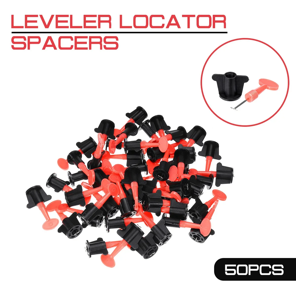 50pcs/set New Level Wedges Tile Spacers Leveler Locator Tile Spacers Plier for Flooring Wall Tile Carrelage Leveling System