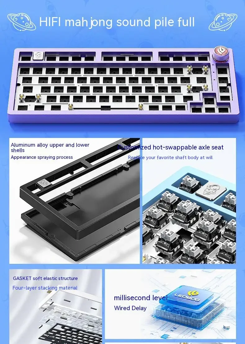 Leobog Hi75C PRO メカニカルキーボード Amazon.com: LEOBOG HI75C Pro Mechanical Keyboard, 75% Hot