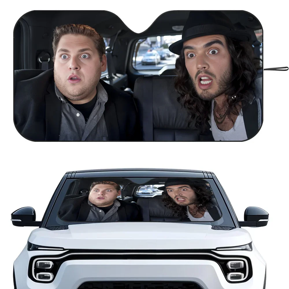 

G-Get Him To The Greek Car SunShade Heat-insulating Aluminum Film Windshield Sunshades UV Rays Blocks Car Sun Visor Protector
