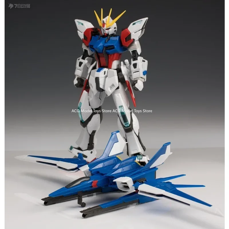 In Voorraad Originele Bandai RG 1/144 Build Strike Gundam Volledige Pakket Anime Action Figure Model Monteren Speelgoed Collectie Gift