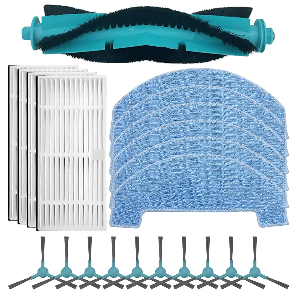 Keep Your Floors Spotless with This Kit Main Brush Side Brush Filter Mop Cloth for Atvel For SmartGyro R80 Base