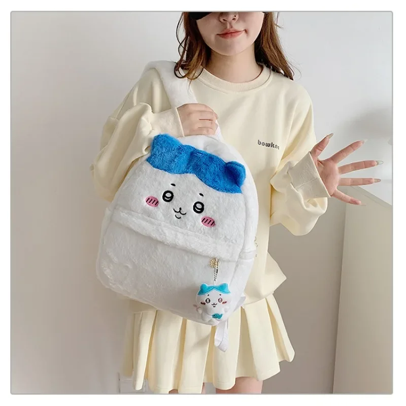 Anime Chiikawas dessin animé créatif Kawaii sac à dos en peluche bandoulière grande capacité sac à dos étudiant sac Anime accessoires cadeaux