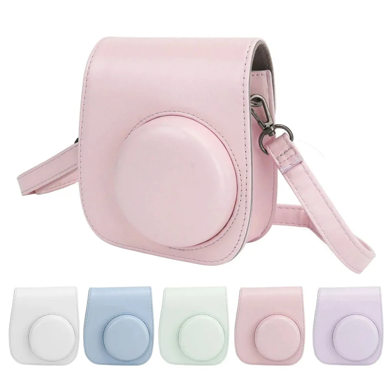 

BNVN-Instant Camera Protective Bag PU Case For Fujifilm Instax Mini 12 With Album Filters Colorful Frames Stickers