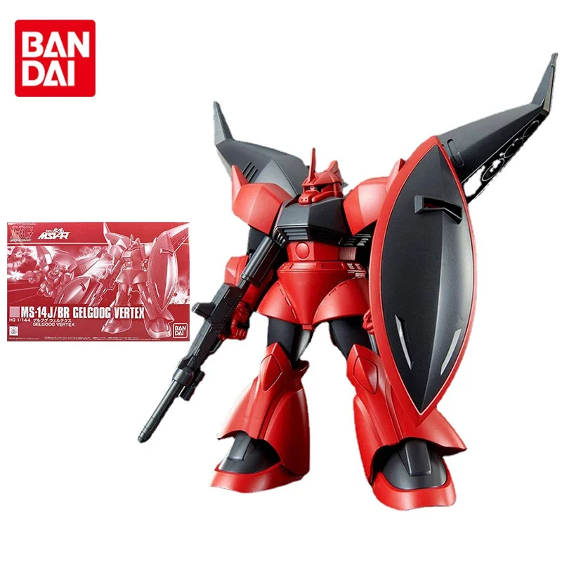 Bandai Gundam Model Kit Anime Figure HGUC 1/144 MS-14J/BR Gelgoog Vertex Genuine Gunpla Action Toy Figure Toys for Children