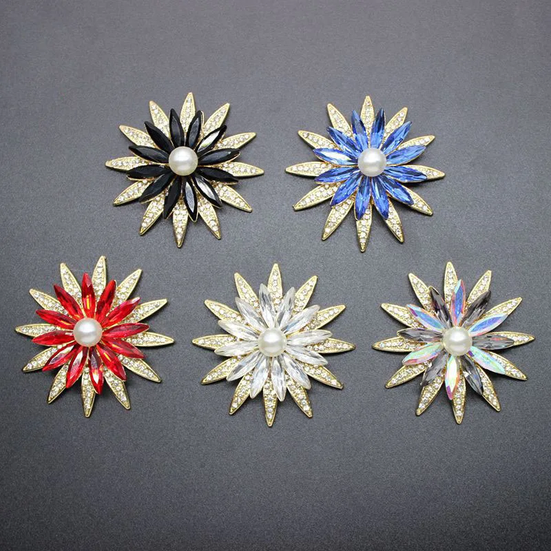 Free Shipping 25pcs/lot Flat Back Rhinestone Button For Hair Flower Wedding Invitation DIY Flower Centerpiece LZY375