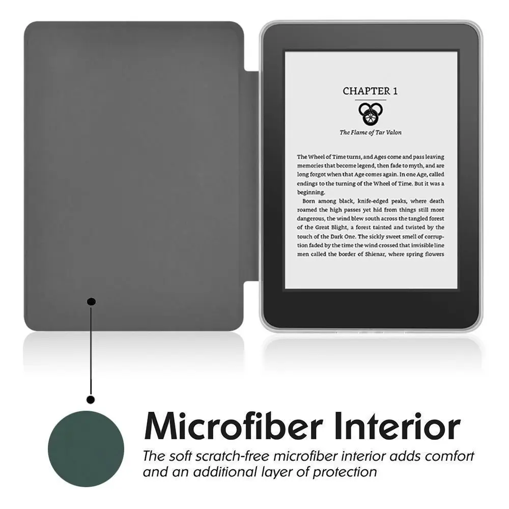حافظة دعم يدوية من الأكريليك غطاء حماية خلفي مقاوم للصدمات جلد ذكي لجهاز Kindle Paperwhite 12th Gen/Colorsft 2024 7 بوصة