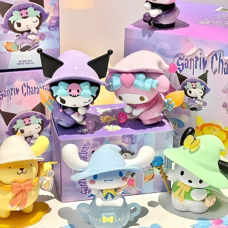 

Подлинная MINISO Sanrio персонажи Волшебная история слепая коробка лесной путешественник Pochacco кукла Kuromi Cinnamoroll My Melody экшн-игрушки