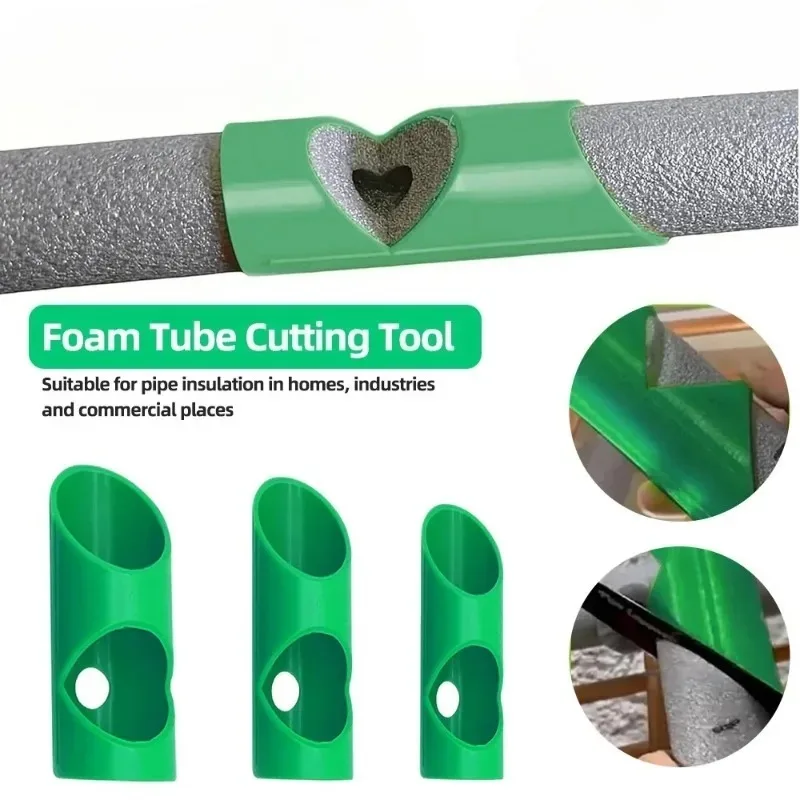 3pcs Foam Pipe Cutting Tool Insulation Cutting Tool Three Pipe Cutting Clamp Household Insulation Cutting Garden Tools