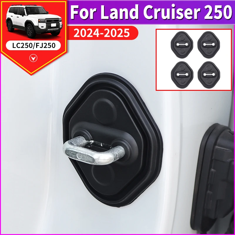 

For Toyota Land Cruiser lc250 Prado LC250 1958 J250 Silicone door lock Protective cover,Car door Upgraded Accessories 2024 2025
