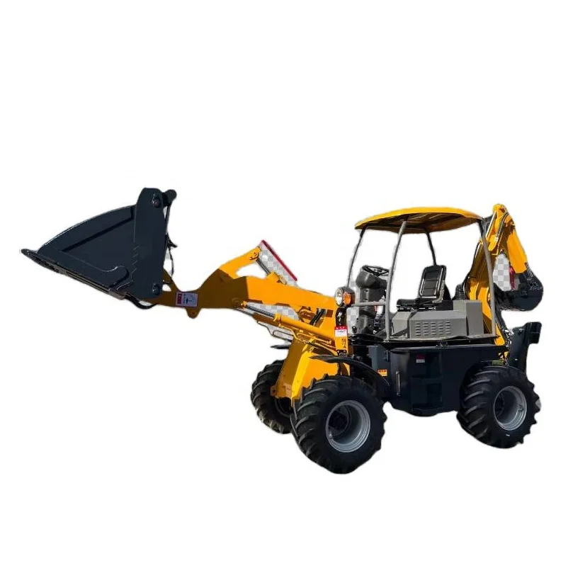 2024 NEW small Backhoe loader 4x4 tractor front Loader digger farm use retroexcavadora terna bagger Price