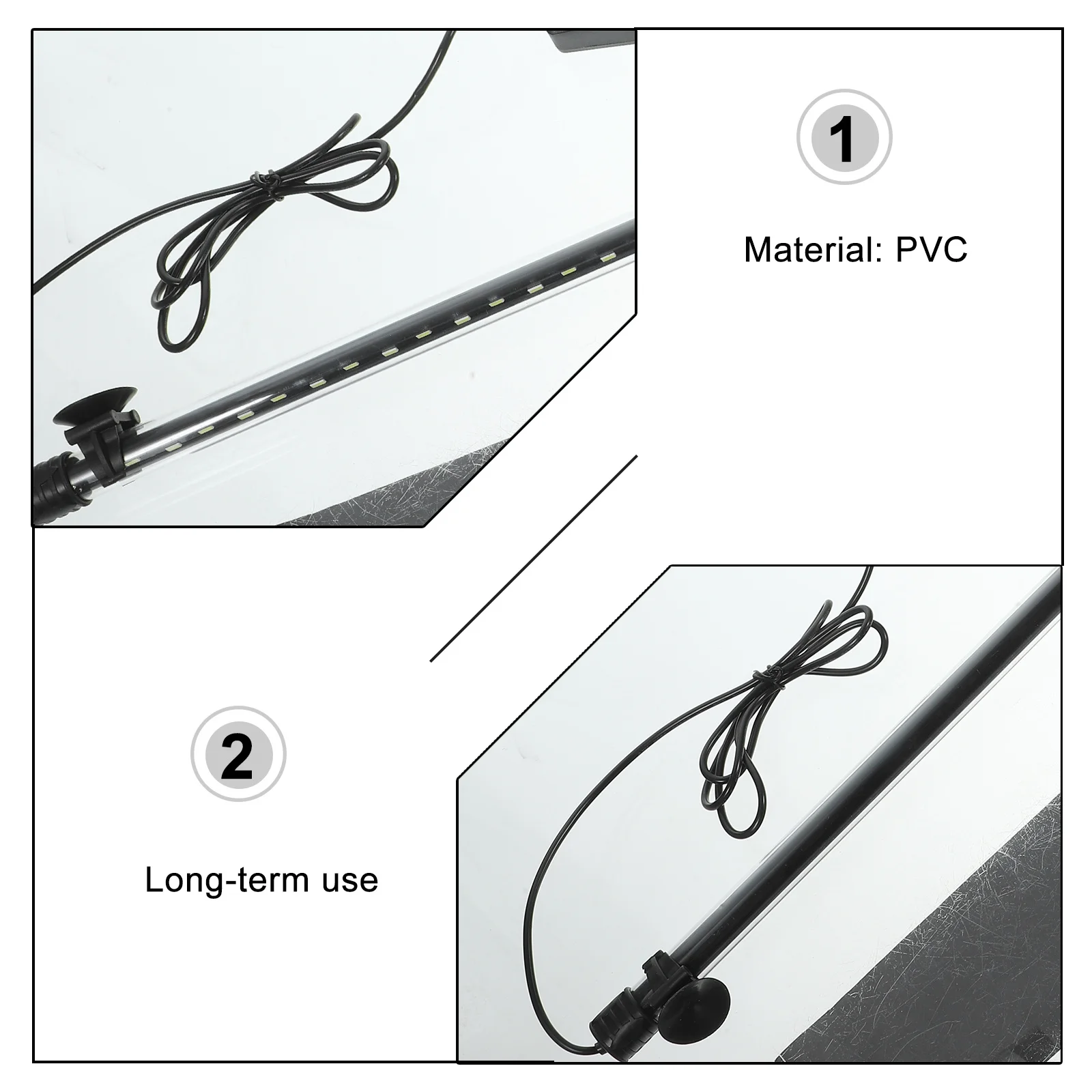 

1Pcs Fish Tank LED Lamp Bright Aquarium Lighting Device Simple Installation for Tank Ornament Home Landscape Decoration