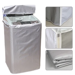 Washing Machine Cover Washer Cover Waterproof Sunscreen Dustproof Durable Thicker Fabric Zippers Design Convenient Use