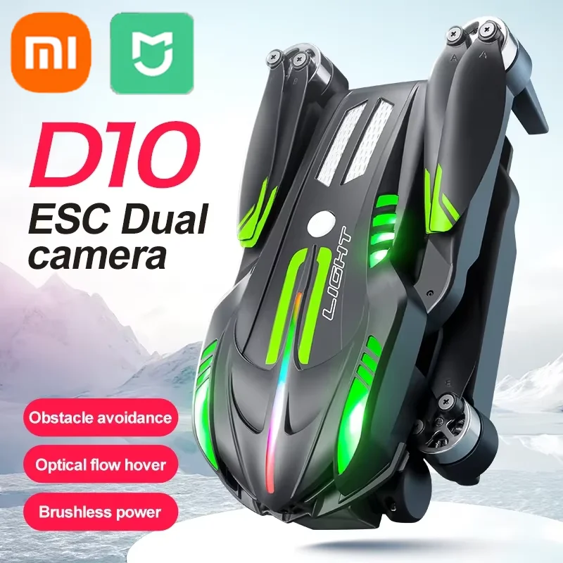 

Дрон XIAOMI D10, 8K HD, градиентный плавкий свет, аэрофотосъемка, двойная камера, всенаправленный бесщеточный дрон для предотвращения препятствий