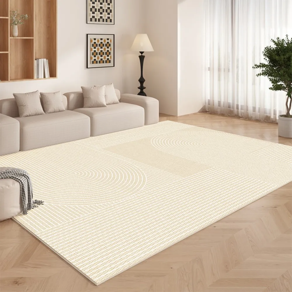 VIKAMA-alfombra escandinava moderna minimalista para sala de estar, dormitorio, sofá, impermeable, antideslizante, cómoda, resistente a las manchas, decoración del hogar