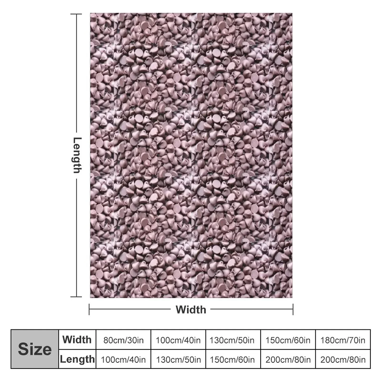 Real Chocolate Chips Throw Blanket sofa bed Large Cute Soft Big Blankets