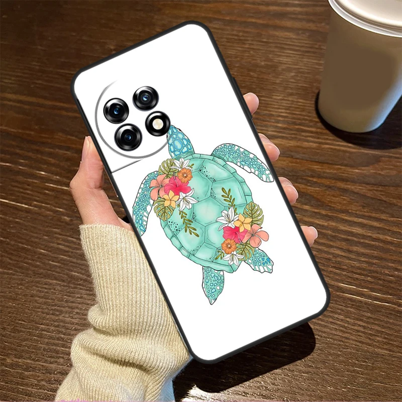 حافظة سلحفاة بحرية لهاتف OnePlus ، غطاء لجهاز OnePlus ، 10 Pro ، 8 ، 9 ، 11 ، 8T ، 9R ، 9RT ، 10T ، Nord 2T ، 2 CE ، 3 Lite ، n30, N20, N10