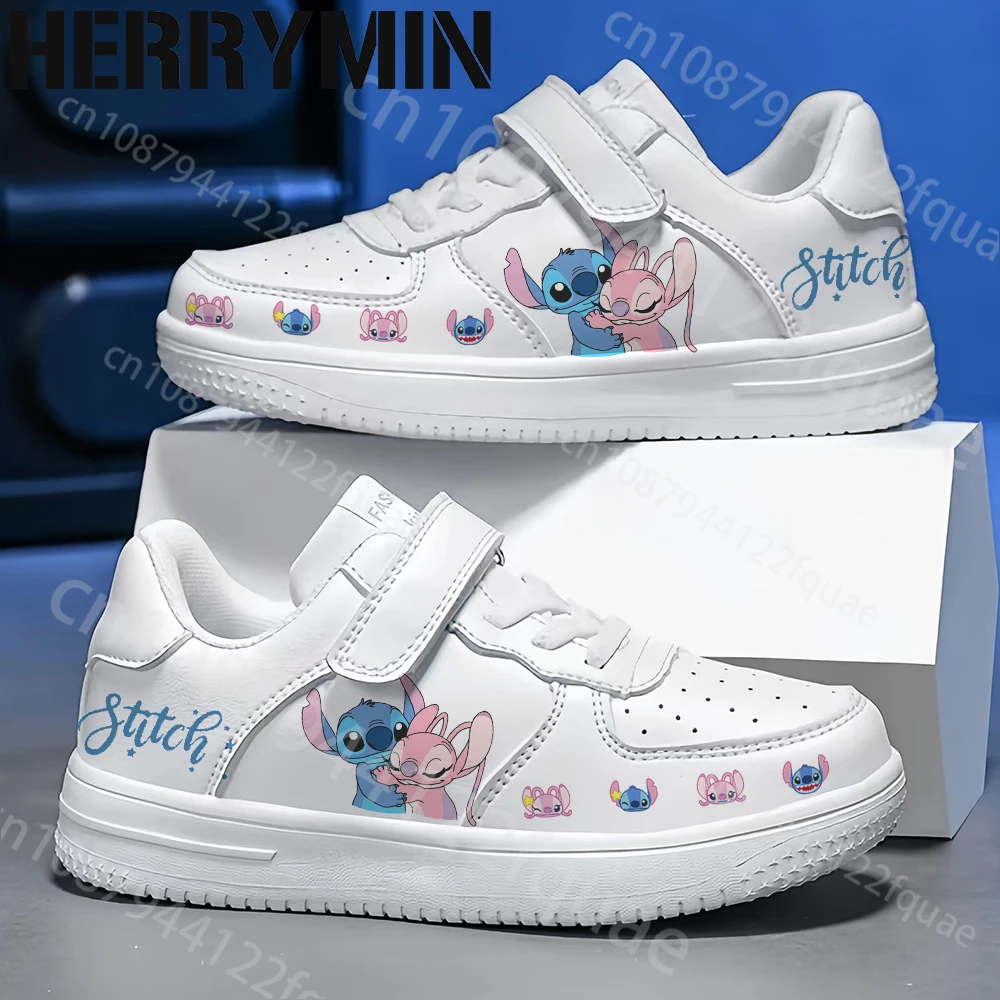 

Stitch Shoes Children Sneakers Cartoon Girl Student Soft Casual Shoes Fashion kids Sports Student Running Shoes Christmas Gift