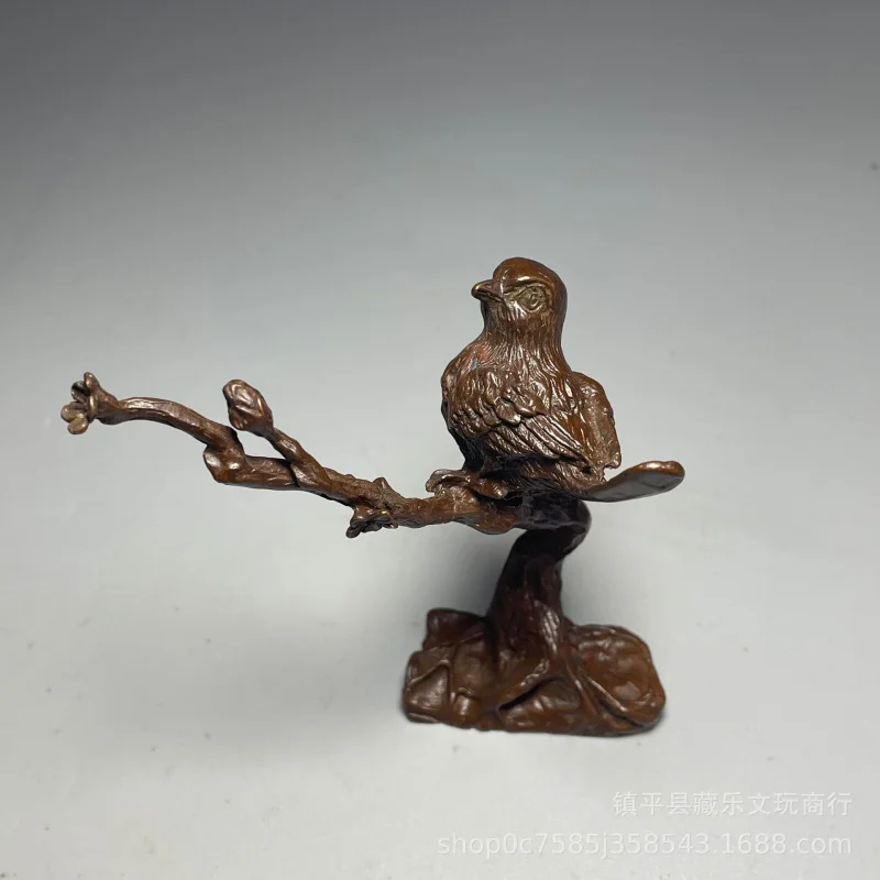 Antique Happy Upper Brow Decoration Magpie Dengmei Antique Relief Magpie Plum Mascot Home Ornament Small Ornaments