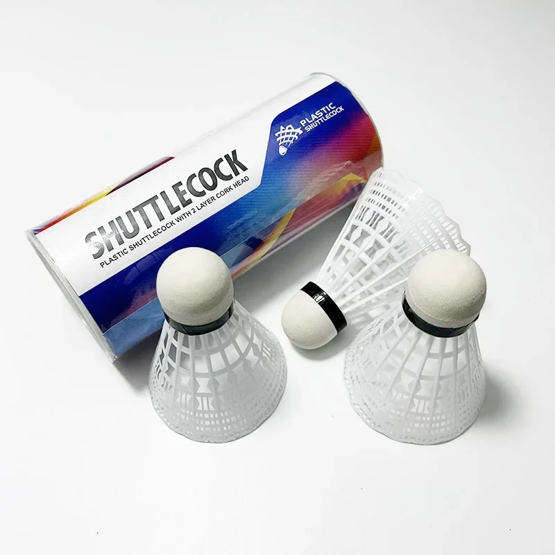 مجموعة مضارب كرة الريشة معكرون مكونة من لاعبين للأزواج - زوج مضارب أنيق مع 3 كرات الريشة - ألوان باستيل خفيفة الوزن #4