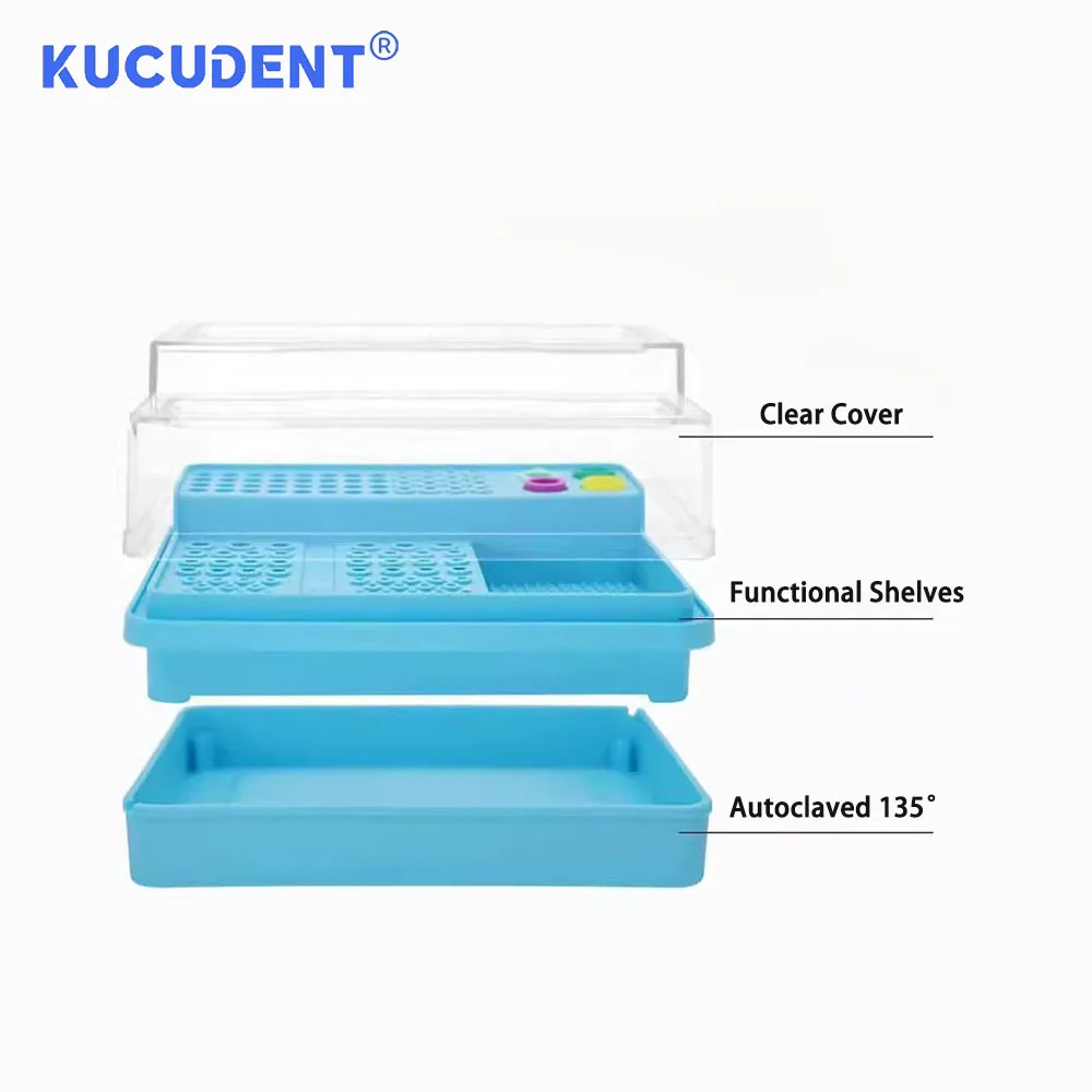 KUCUDENT стоматологические эндофайлы, дезинфекционный чехол, держатель, стоматологический карбид/алмазные боры, ящик для хранения сверл, многофункциональное размещение