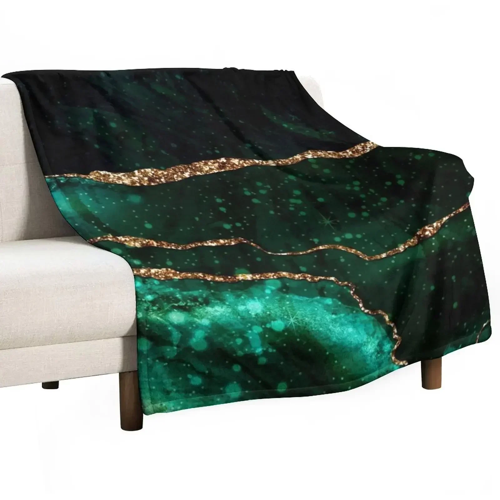 green texture Throw Blanket Beach decorative Single Soft Big Blankets