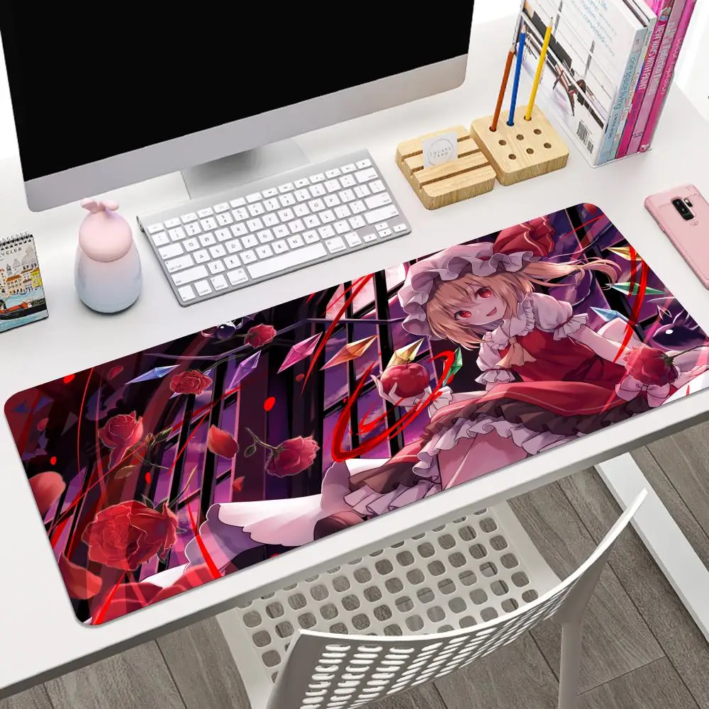 Touhou Project Tōhō Purojekuto Flandre Scarlet Anime Mousepad Large Gaming Mouse Pad LockEdge Thickened Computer Keyboard Table