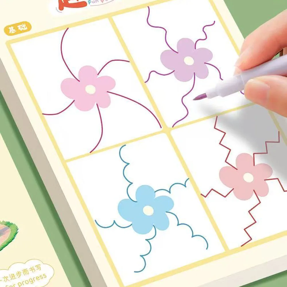 35 Sheets Fun Pen Control Tracing Workbook for Kids, Preschool Early Learning Activity Book with Cute Themed Line Path Tracing