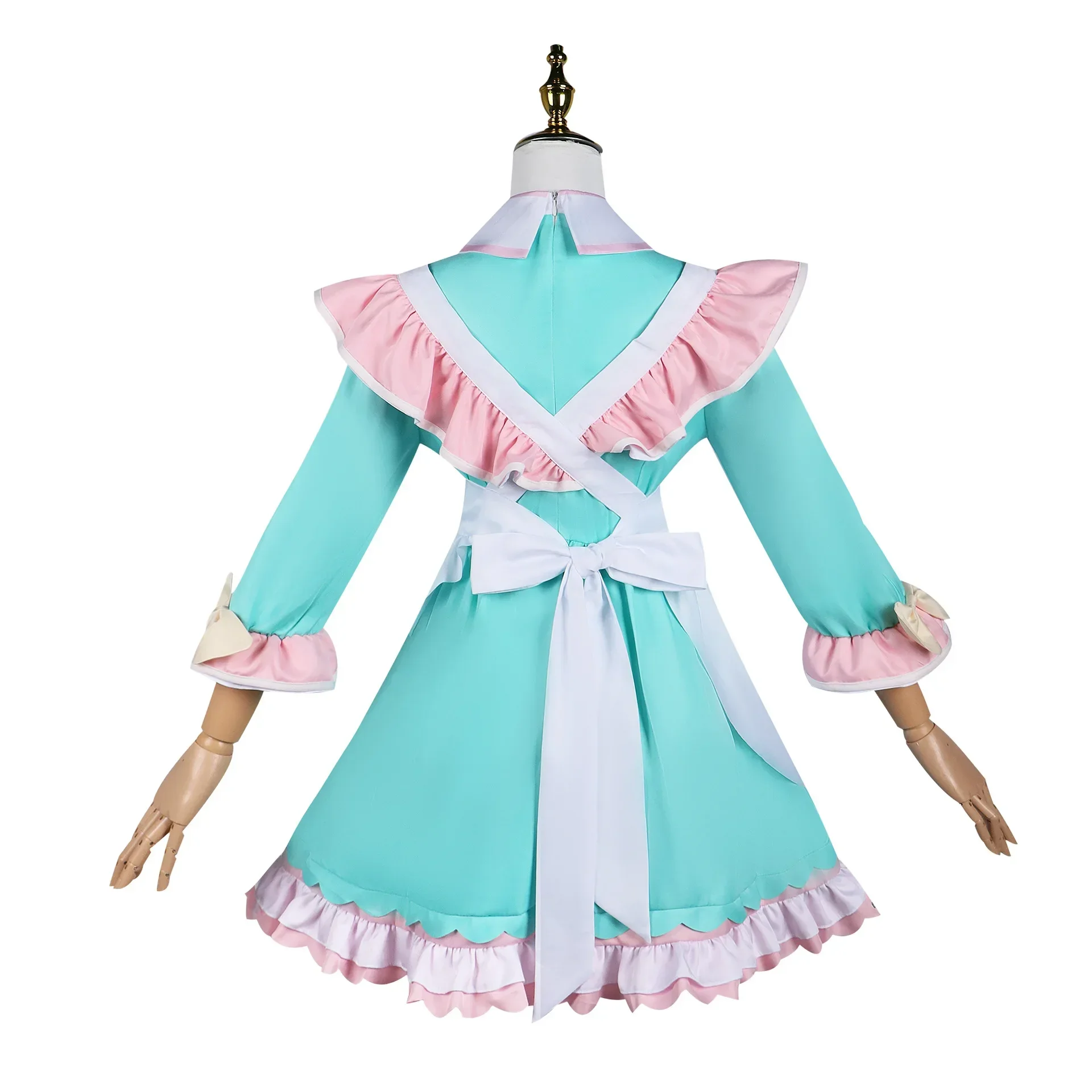 2024 Game Needy Girl Overdose KAngel Cosplay Lolita Girls Maid Dress Wig Outfit KAngel Girl Kawaii Candy Color Fancy Party Suit