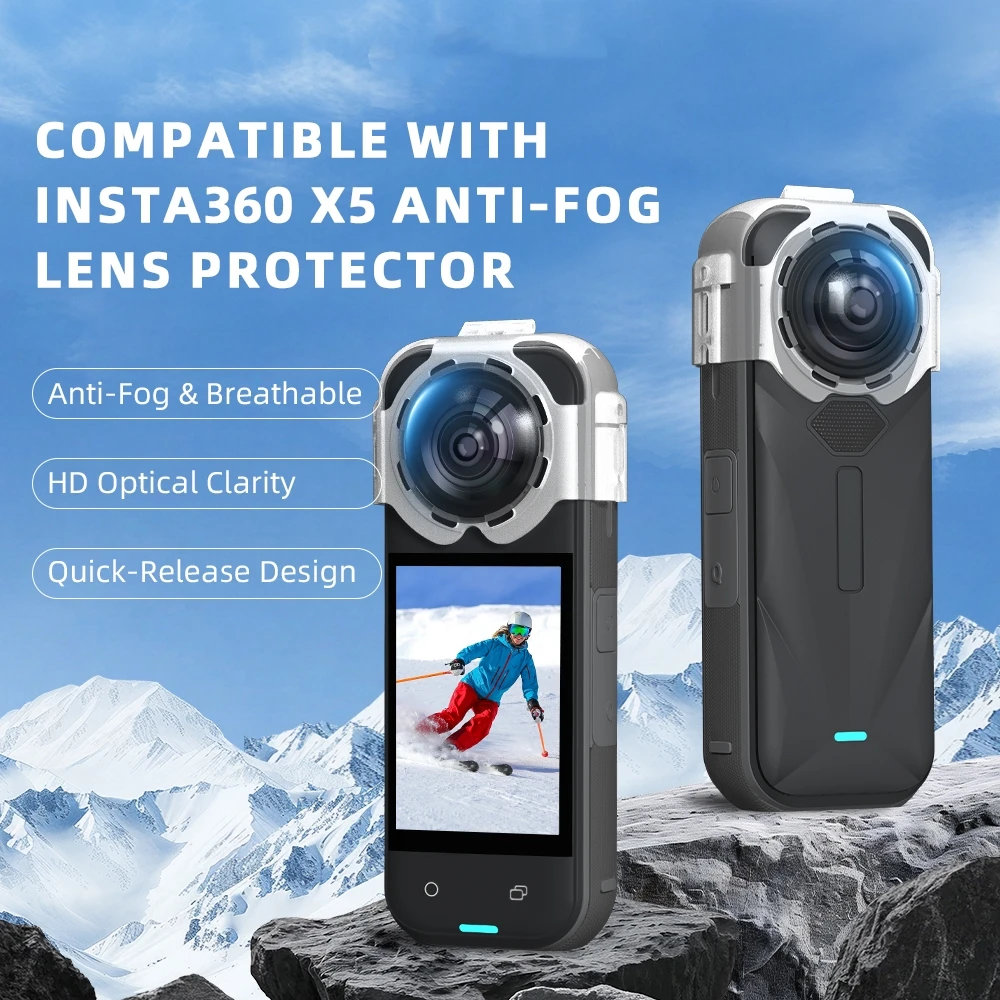

Protective Mirror For Insta360 X5 Anti-fog Mirror Sports Camera Lens Cap Protective Cover Drop Shield Accessories