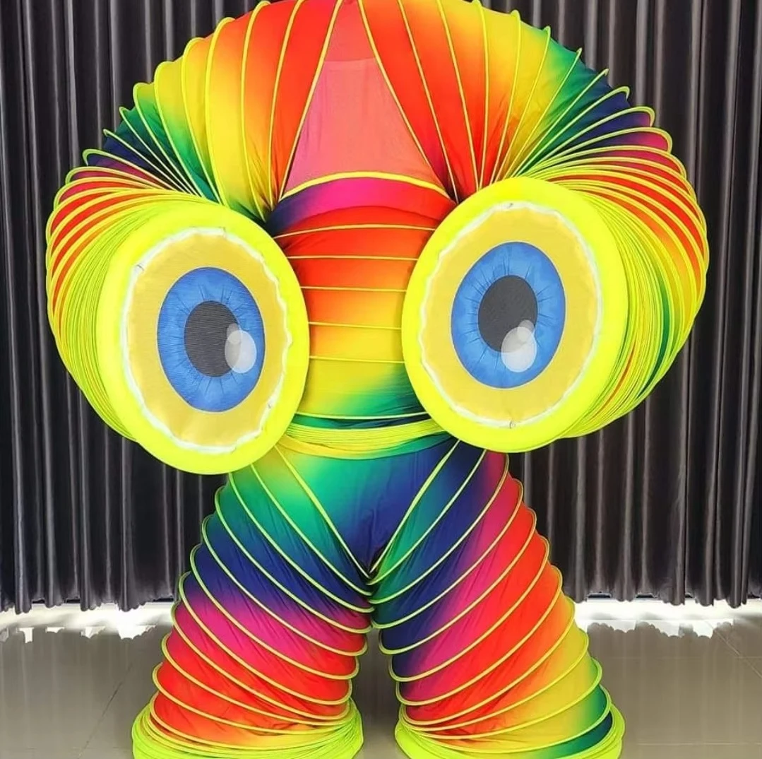 

Rainbow Pipe Hose Dance Upgrade Oxford Cloth Warm Up Show Magic Show Props