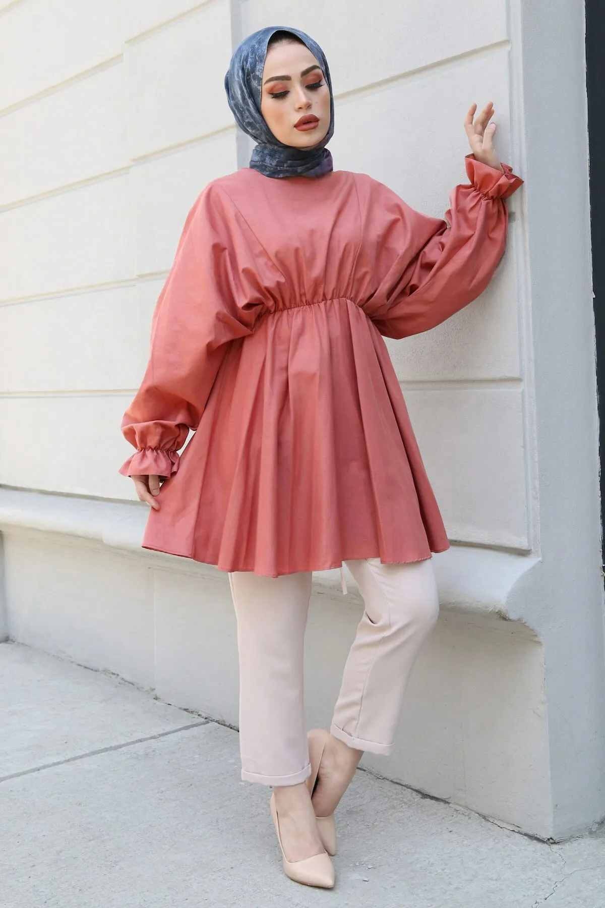 

MDI Wafer Tunic-Salmon