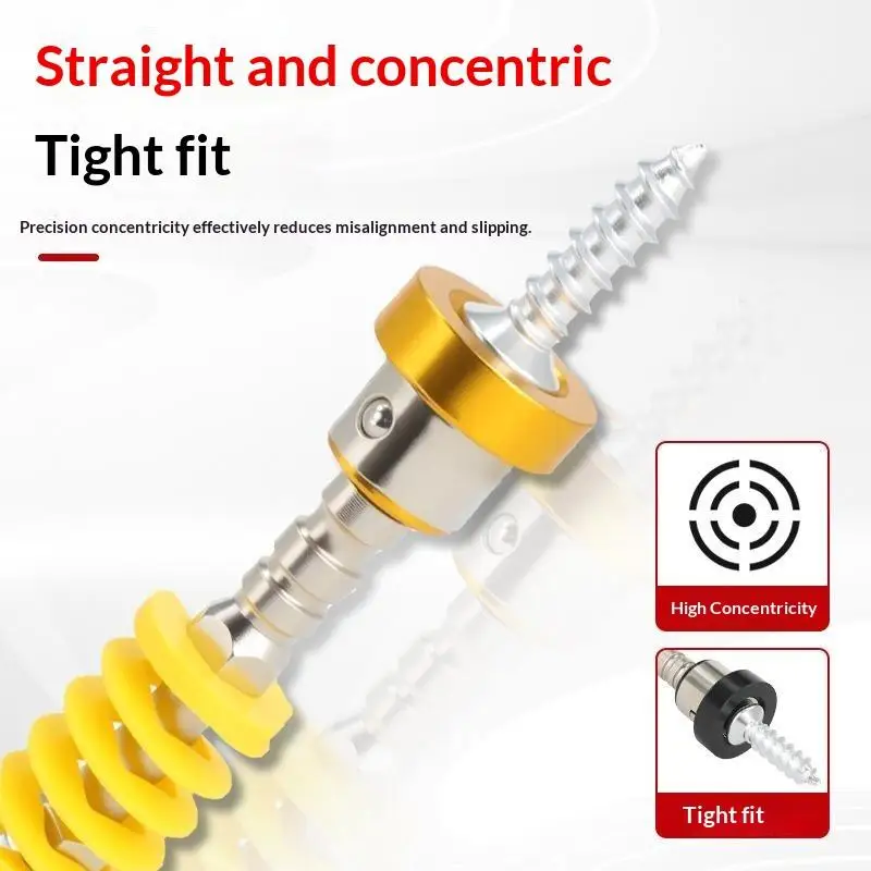 1 Stück 1/4 Zoll Sechskant PH2 Kreuzschraubendreherkopf Magnetischer Schraubendreherkopf Magnetring zur Positionierung Abnehmbarer Begrenzungsring – Detail 14