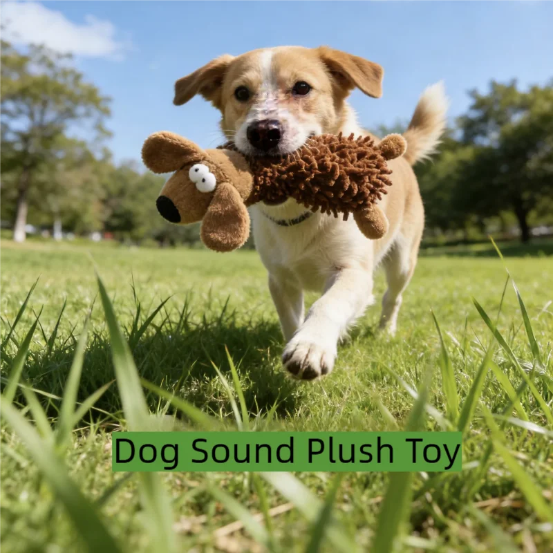 Durable Low Price Pet Dog Plush Toy Animal Shape with Squeak