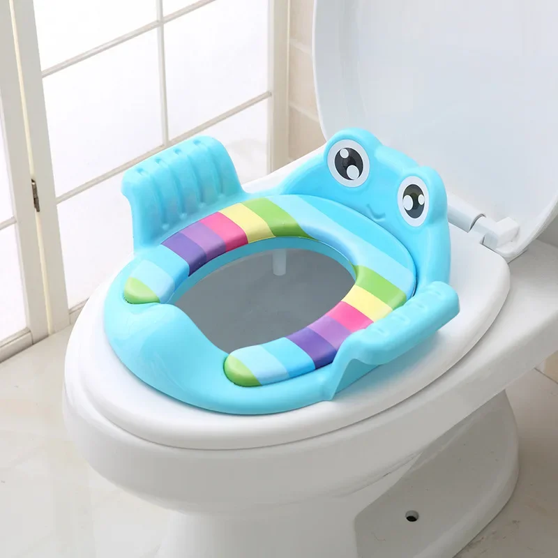 Toilette per bambini Sedile di sicurezza per bambini con bracciolo Ragazza Ragazzo Trainer Comodo cuscino per sedile WC portatile multifunzione per auto