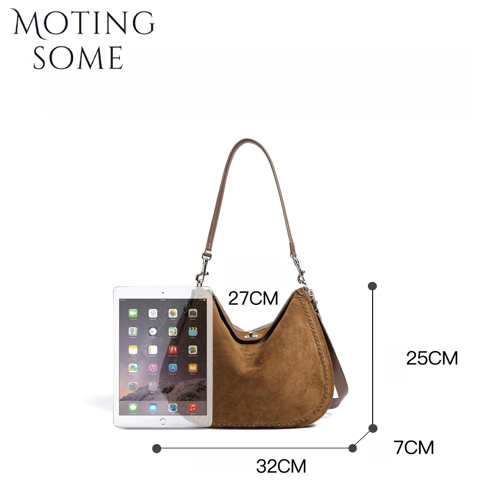 Motingsome البقرة المدبوغ حقيبة جلدية امرأة الشتاء محفظة حقيبة يد تحت الإبط حقيبة ساع لينة ماتي حقيقية اليومية حمل جديد