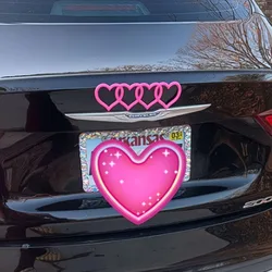 Car Love Heart Logo Rear Trunk Tail Label Badge Emblem Decal For Audi A4 A3 A5 A6 A4L B8 B7 B9 C6 C7 Replacement Car Accessories