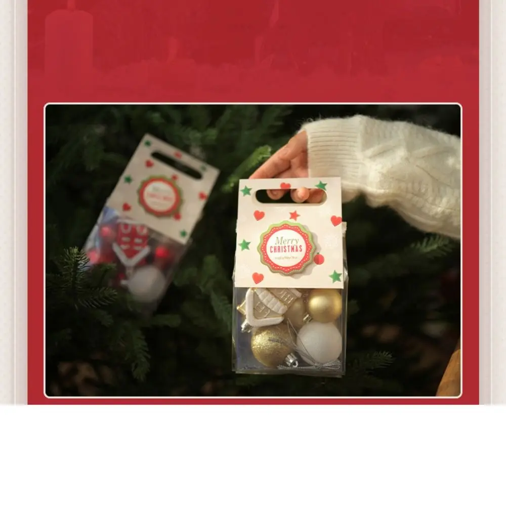 13 قطعة كرة عيد الميلاد البلاستيكية مجموعة 6 ألوان 4/6/7 سنتيمتر عيد الميلاد زخرفة الكرة تعليق شجرة عيد الميلاد كرات المشهد لوازم