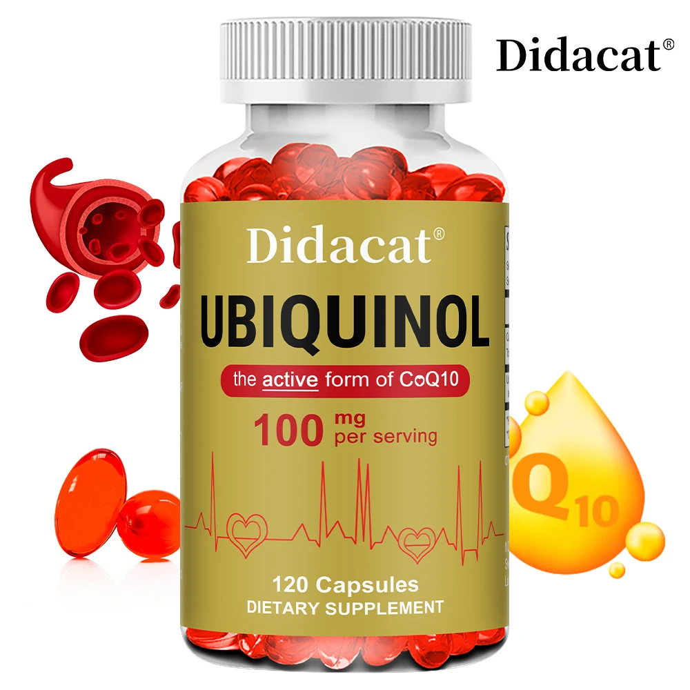 

100mg Ubiquinol,Antioxidant for Heart & Vascular Health,Essential for Energy Production, Natural Supplement Active Form of Coq10