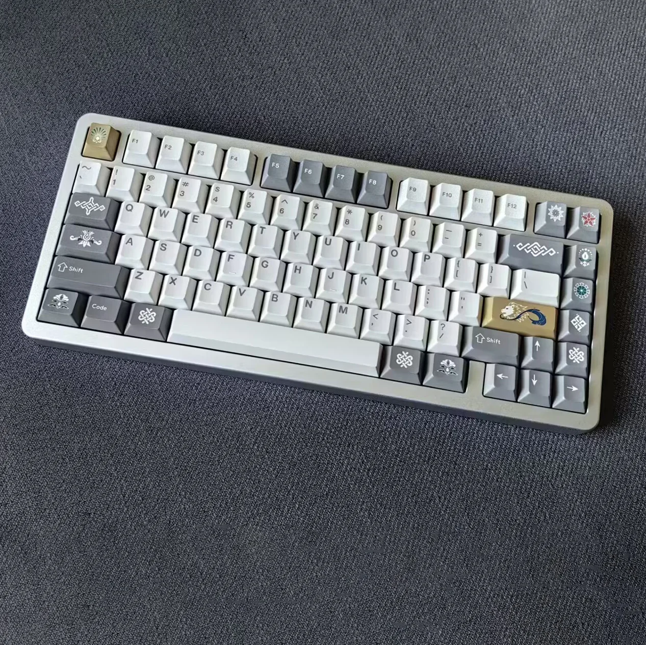 Bra PBT original five-sided sublimation keycap mechanical keyboard customized full set with rainy75