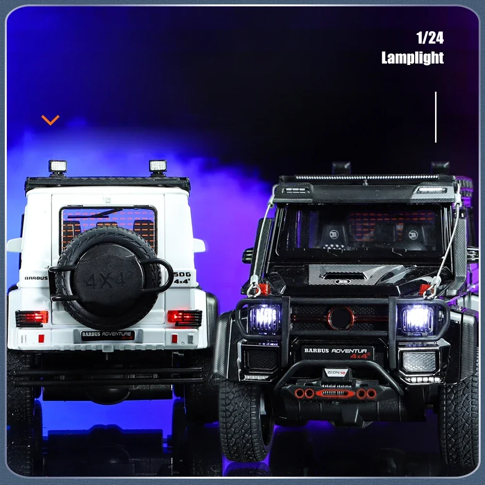 1/24  G550 Adventure Edition Simulation Diecast Alloy Model Car Sound & Light Pull Back Collection Gifts For Boyfriend